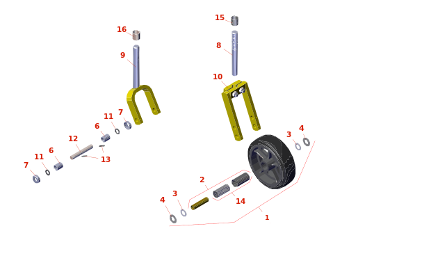 Roseman Fairway Caster Wheels