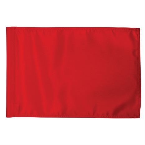 Solid color golf flag - 400d tube - red