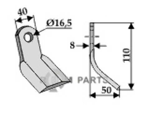 RDM Parts Y-kniv