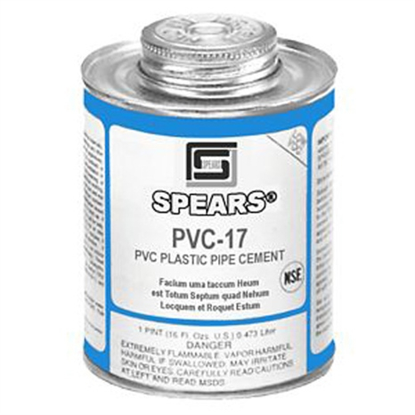 Cement - 1/2 pint pvc-17 heavy body gray