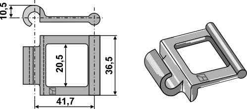 Steel link articulated chain