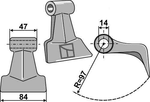 Hamerklepel 63-rm-812