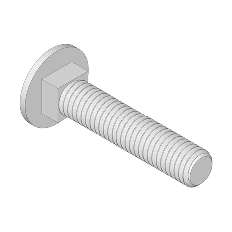 Bolt - carriage 1/2-13 x 2-1/2