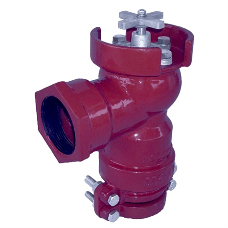 Leemco angle valve - 2 x 9 lateral