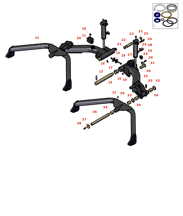 Toro Groundsmaster 4500-D Rear Lift Arm