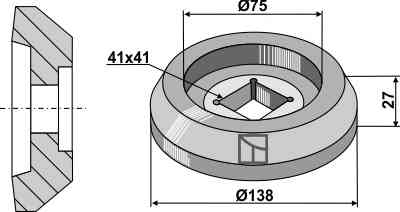 Flens Ø138 binnenkant