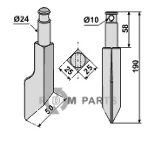 Rotortanden rh55a