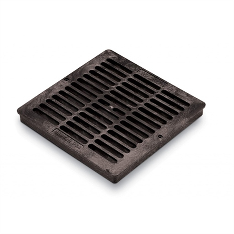 Rain bird 12 in square flat grate - black