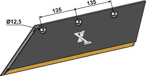 Schaar 15x150 SB56D L - links passend voor Lemken 3352135