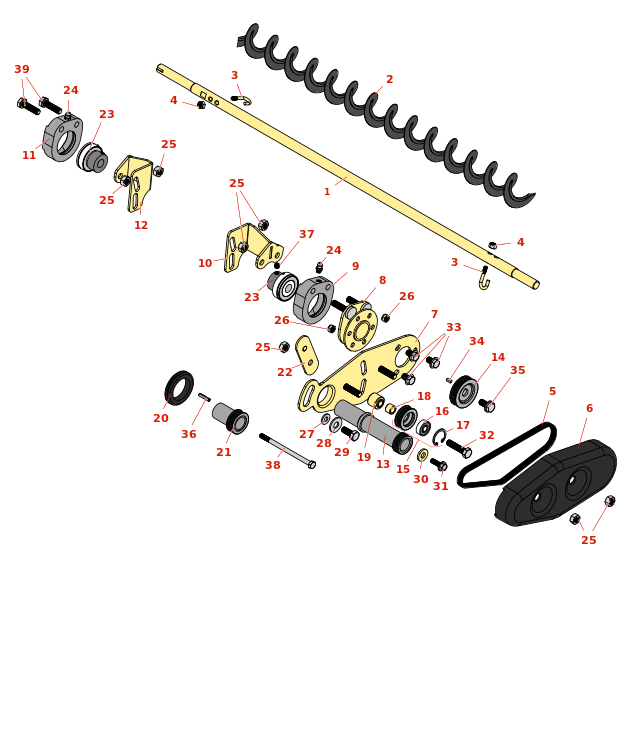 Toro Greensmaster 3250 D Rear Roller Brush Models 04640 04641