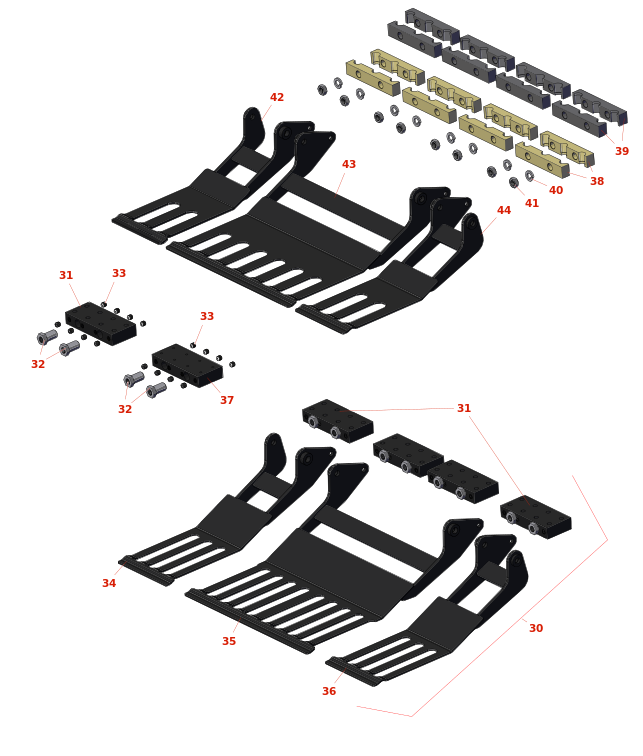 Toro Greens Aerator Tine Holders