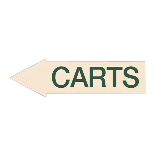 Decal - left carts green/tan