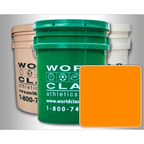 World class removable artificial turf paint - orange - 5 gal