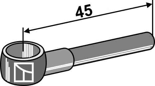 Pipe connection 45mm