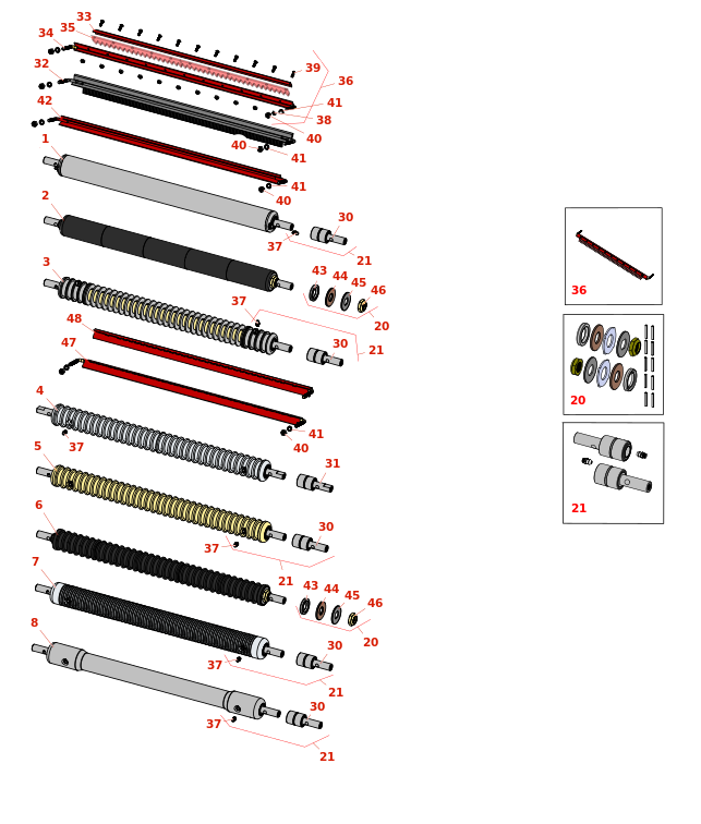 Toro Greensmaster 1000 Front Rollers