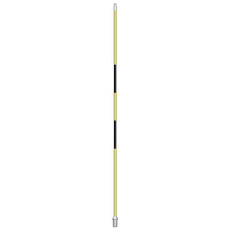 Flagsticks with 2 center stripes 1/2" x 7' - set/9 yellow with black