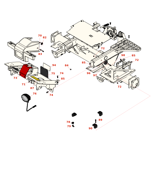 Toro Reelmaster 5410-D Front Frame