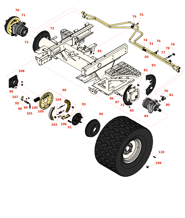 Toro Reelmaster 5510-D Front Wheel