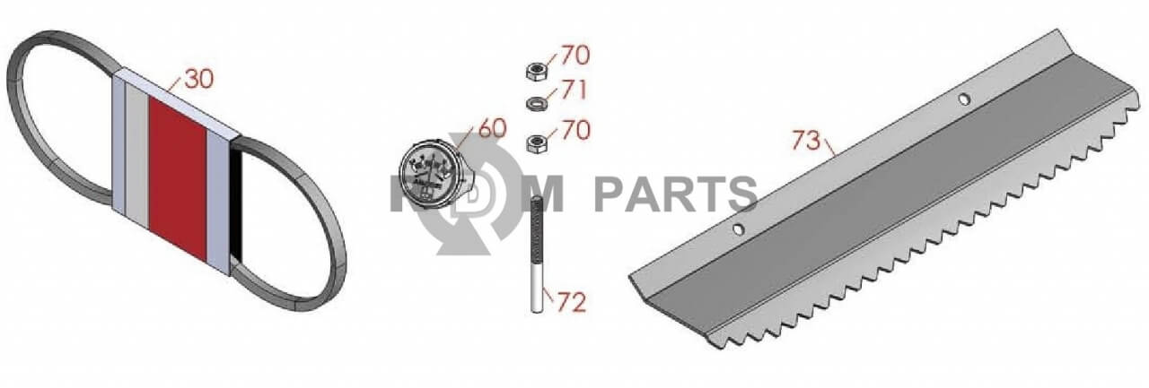 Replacement parts for Jacobsen Trap King II Parts