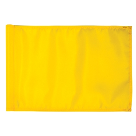 Solid color golf flag - 400d tube - yellow