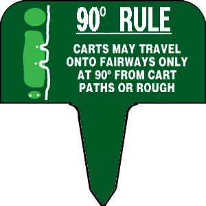 Sign - 90 degree rule