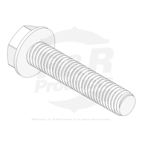 Bolt - hex nyloc washer head