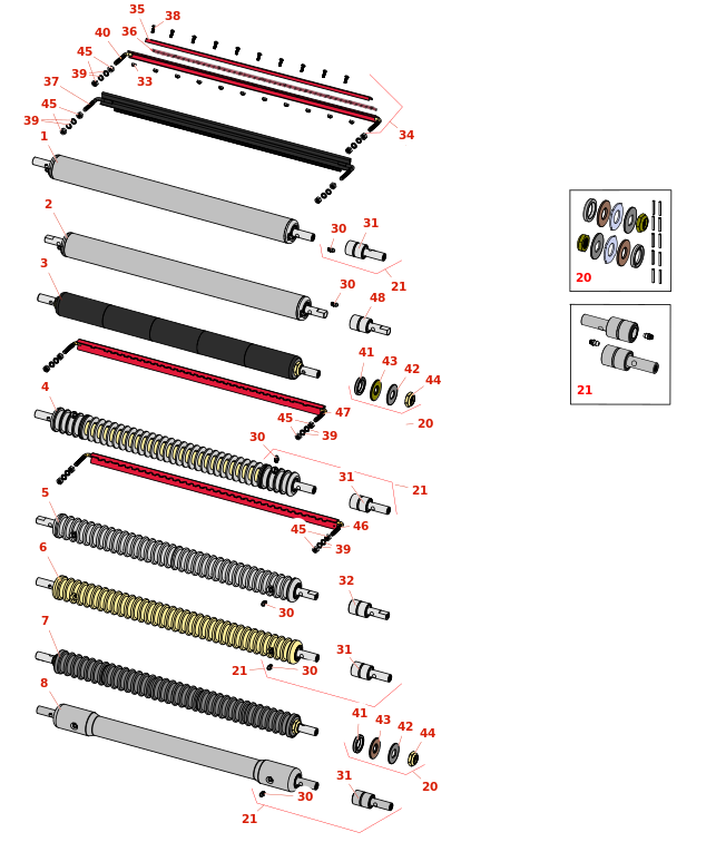 Toro Greensmaster 3000 Front Rollers