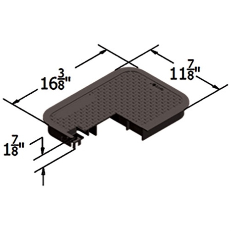 Carson lid only 1015 - black blank