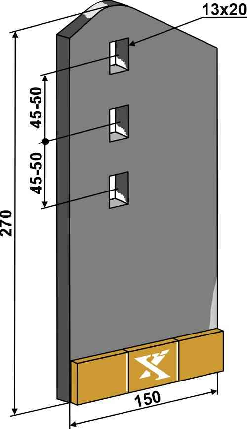 Slijtdeel passend voor Väderstad 425586