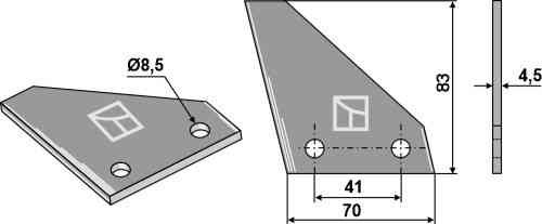 Food mixer knives fitting for Marchner 3001