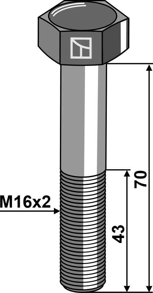 Veiligheidsbout M16 zonder moer