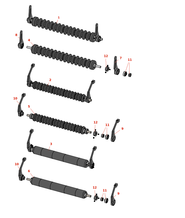 Toro Reelmaster 5400D Minuteman Roller System