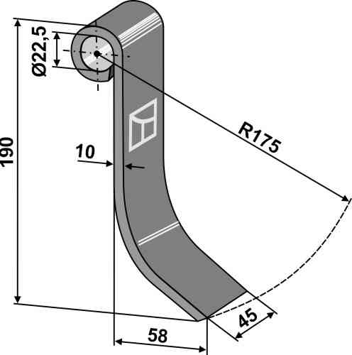 Klepel passend voor Stoll 48.08-02.6