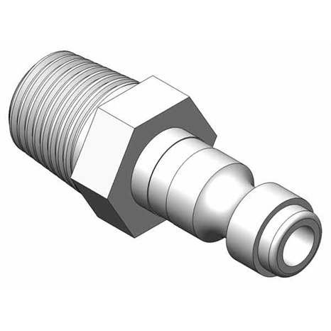 Plug - steel coupler 1/4 nptm