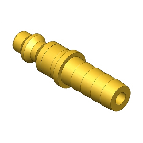 Plug - brass coupler 3/8 barb