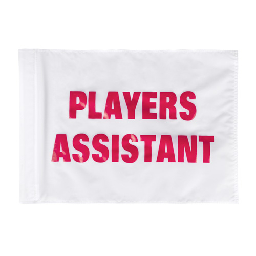 Flag - cart id players assistant - white/red