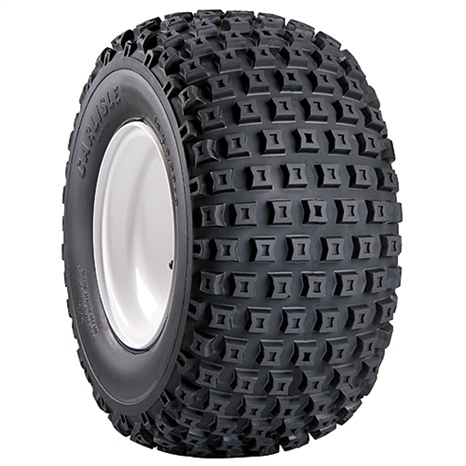 Tire w/wheel - 22x11.00-8 nhs (2 ply) carlisle knobby