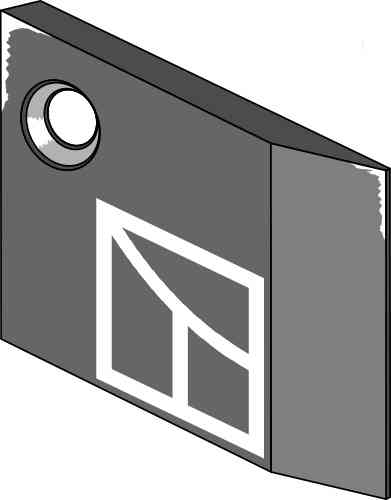 Slijtstuk SCR11 L - links passend voor Lemken 3401481