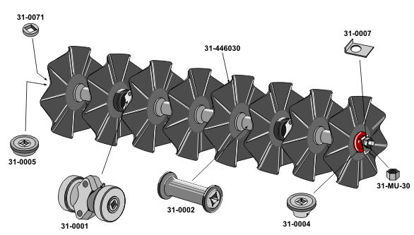 Wavy discs Ø450