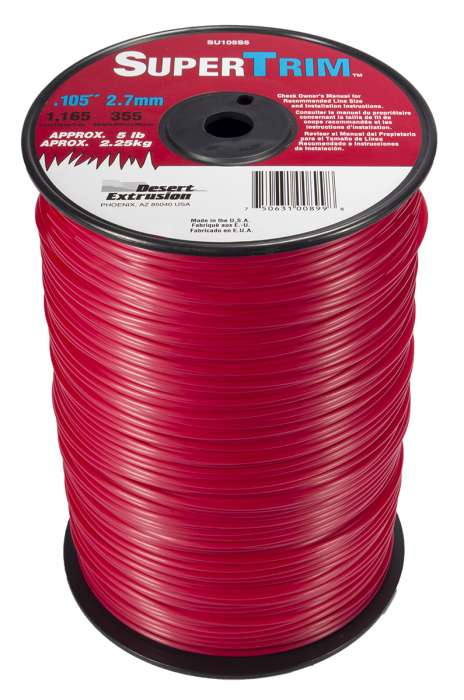 Trimmer line supertrim™ round red .105" / 2.7mm