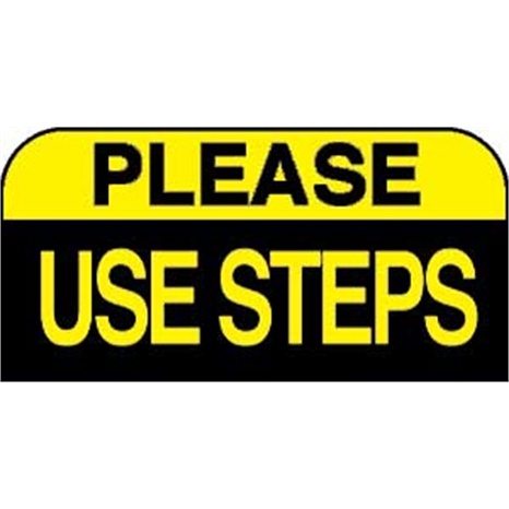 Sign - please use steps