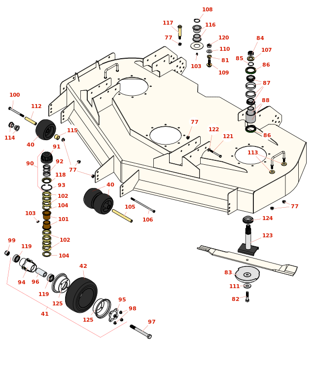 Toro Groundsmaster 3200 60in Rotary Deck - Model 31971