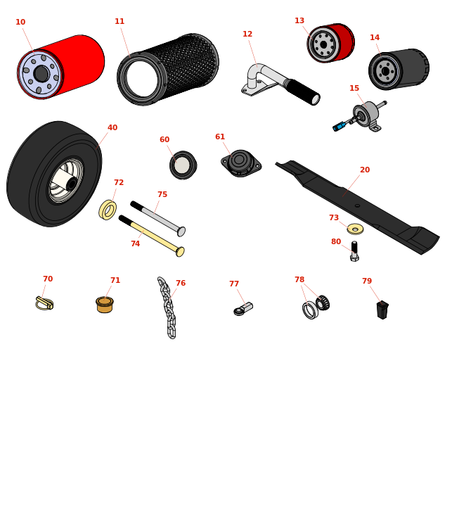 Jacobsen HR-9016 Rotary Parts