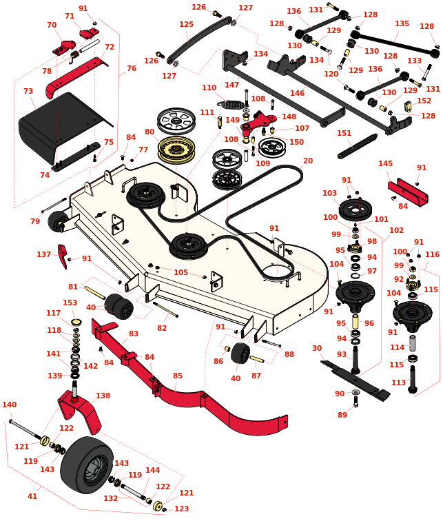 Toro Z Master Professional 5000 60in Side Discharge Deck