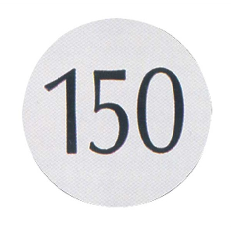 150 yardage marker - 8" - white