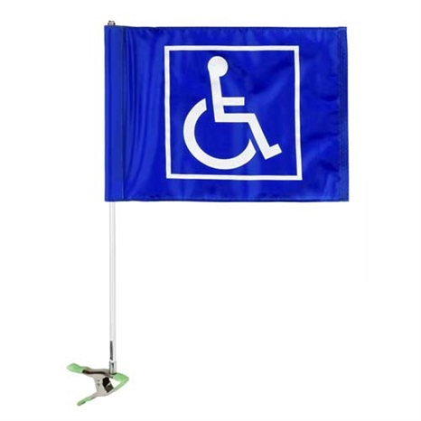 Cart id flag - handicap blue/white