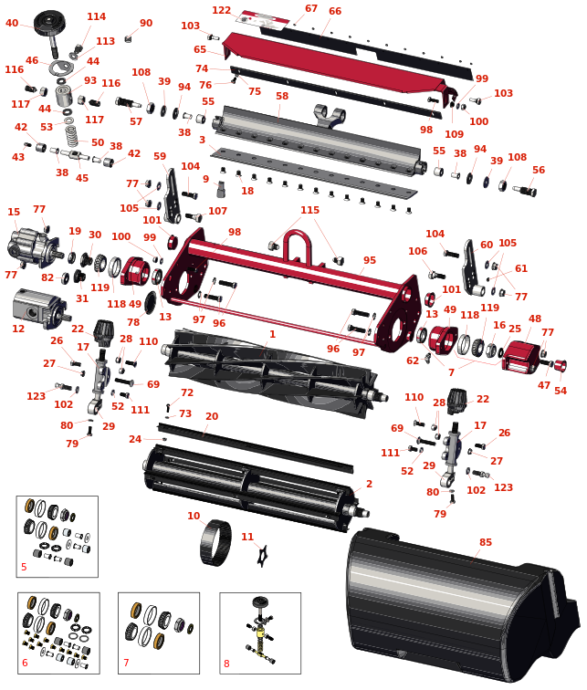 Toro Greensmaster 3050 Reel & Bedknife