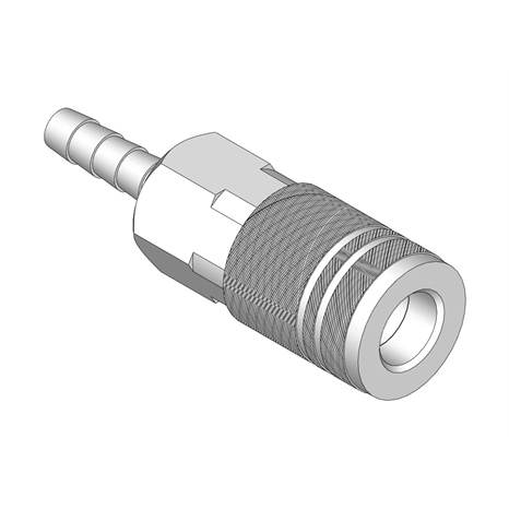 Coupler - 1/4 hose barb