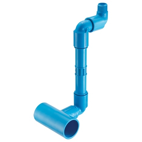 2x1-1/2 pvc swing joint w/10 nipple (tee x mpt)