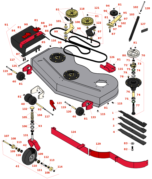 Toro GrandStand Mower 60in Deck Parts